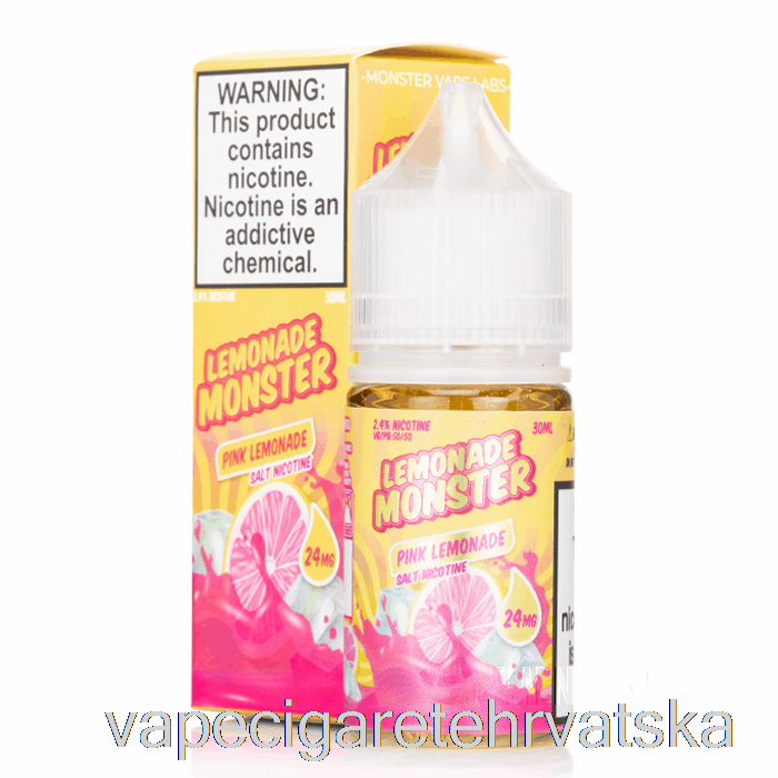 Vape Hrvatska Pink Lemonade - Lemonade Monster Salts - 30ml 24mg